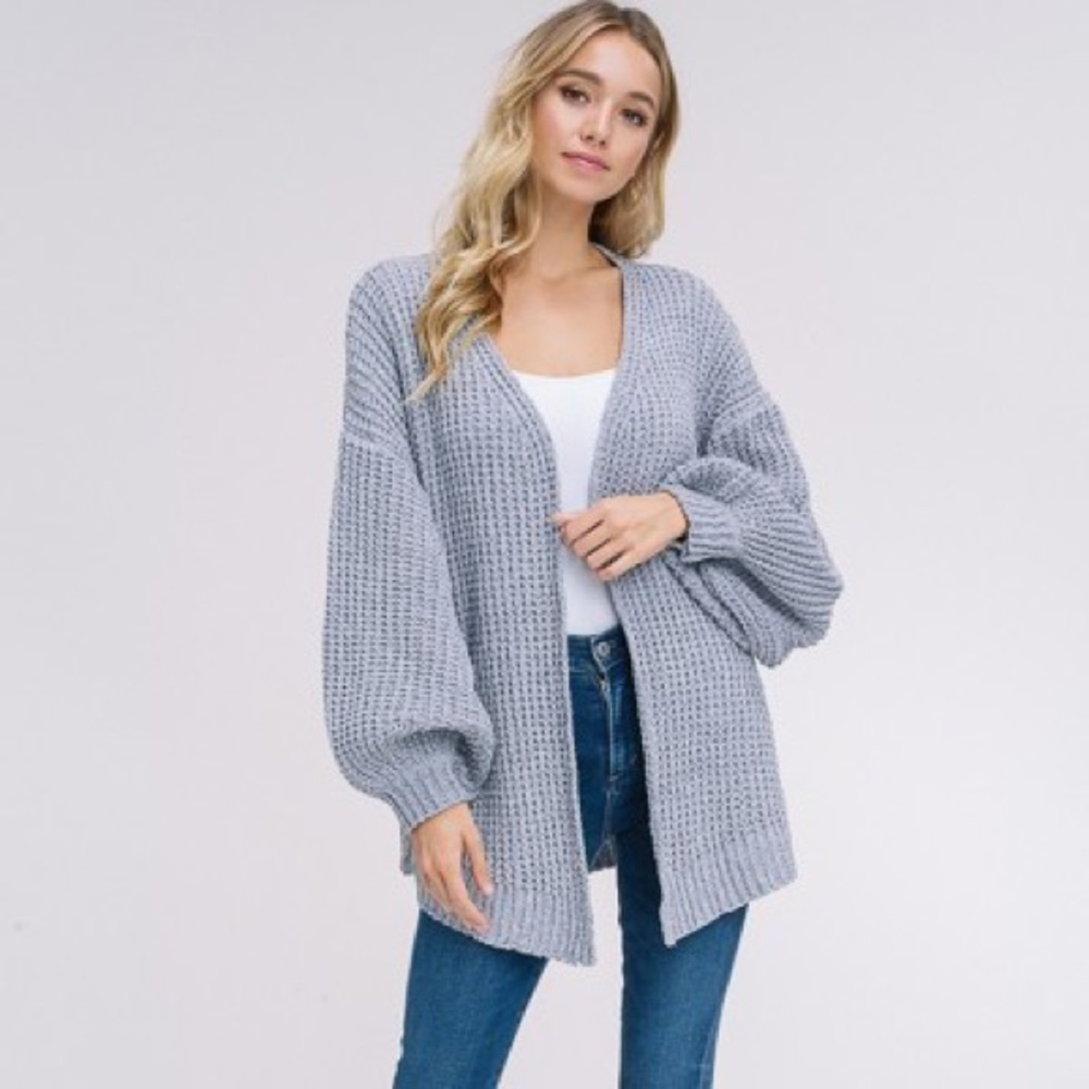 Gray Cloud Cardigan